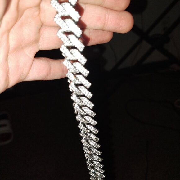 Moissanite Lab Grown Diamond Chain - Picture 2 of 2